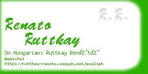 renato ruttkay business card